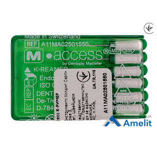 Інструмент ручний K-Reamers M-Access №15, 25 мм (Dentsply Maillefer), 6 шт./пак.